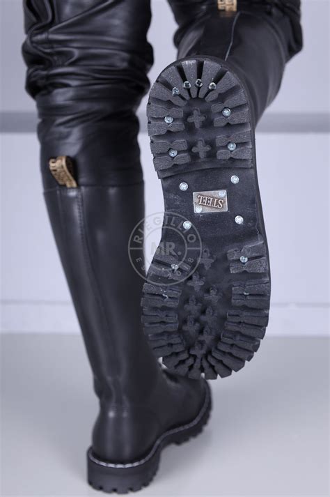 Shop Black Fetish Leather Boots at MR. Riegillio